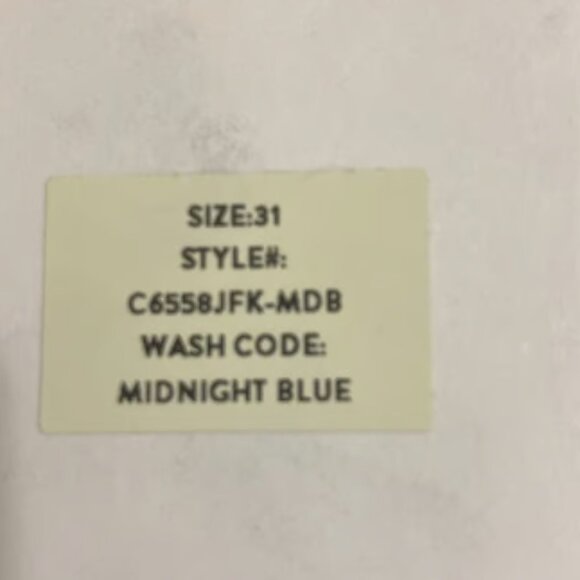 COSMIC BLUE LOVE Women's Dark Blue Bootcut Denim Jean Pants Size 31 - Picture 10 of 10